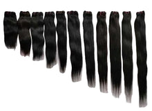 Load image into Gallery viewer, Natural Straight Hair Weft Extensions