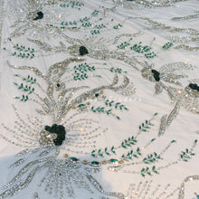 Load image into Gallery viewer, Gorgeous Designer Crystal Stone Silver Applique - AP057