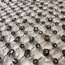 Load image into Gallery viewer, Gorgeous Silver Designer Crystal Stone work Applique Design - AP060