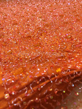 Load image into Gallery viewer, Elegant Orange Designer set of Applique with Sea Bead work AP071