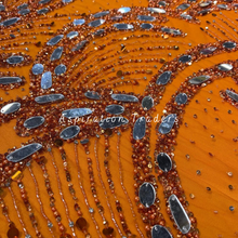 Load image into Gallery viewer, Flaming Orange Mirror & Bling Applique Designer Set - AP089