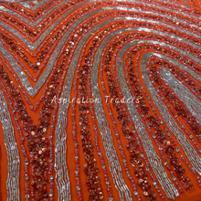 Load image into Gallery viewer, Sunshine Yellow Heavy Sequence with Handmade Classic work Designer Applique Set - AP092