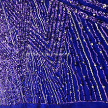 Load image into Gallery viewer, Soothing Purple with Bling & Silver Stone work Designer Applique Set - AP100