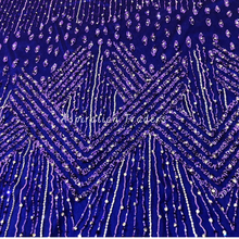 Load image into Gallery viewer, Soothing Purple with Bling & Silver Stone work Designer Applique Set - AP100