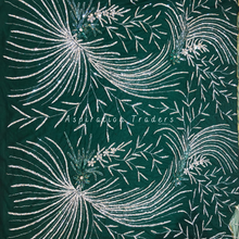 Load image into Gallery viewer, Warm Teal Green Applique with Bling & Stone Beaded work Designer Set - AP102