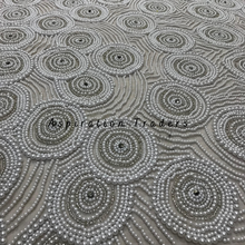 Load image into Gallery viewer, Vintage White Handcrafted Heavy Pearl Beaded Applique Designer Set -AP107