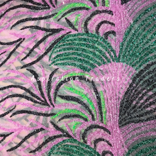 Load image into Gallery viewer, Unique Multi color French Beaded With Sequined Work Designer Applique Set - AP108