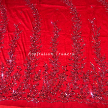 Load image into Gallery viewer, Vintage Grey Classic Sequin Bling Work Rhinestone Beaded Designer Applique Set - AP109