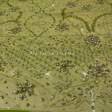 Load image into Gallery viewer, Bold Black Heavy Crystal Stone Beaded Designer Applique Set - AP117