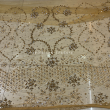 Load image into Gallery viewer, Bold Black Heavy Crystal Stone Beaded Designer Applique Set - AP117