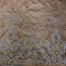 Load image into Gallery viewer, ROSE GOLD hand made beaded African Wedding George wrapper Set - HB187