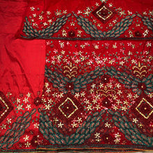 Load image into Gallery viewer, Baby Pink Heavy Beaded Designer Net Lace George wrapper Set - NLDG151