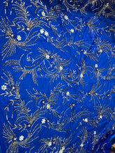 Load image into Gallery viewer, Magenta Crystal stone beaded Applique Design - AP055