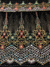 Load image into Gallery viewer, Exclusive Latest Designer Velvet Fabric Heavy Beaded VIP George Wrapper With Blouse- VG041