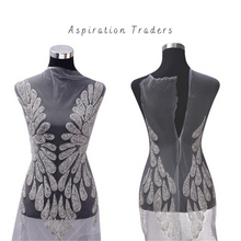 Load image into Gallery viewer, Roxy Crystal Heavy Stone Work Party Wear Bodice  Designer Dress MDD005