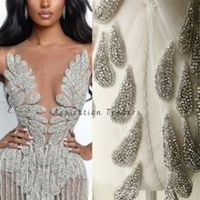 Load image into Gallery viewer, Roxy Crystal Heavy Stone Work Party Wear Bodice  Designer Dress MDD005