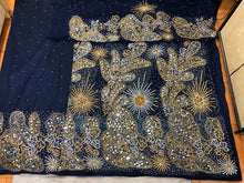 Load image into Gallery viewer, Latest New Design African Bride Wedding Net Fabric George Wrapper With Blouse - NLDG138