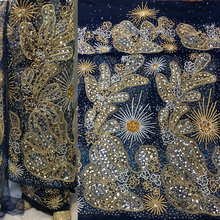 Load image into Gallery viewer, Latest New Design African Bride Wedding Net Fabric George Wrapper With Blouse - NLDG138