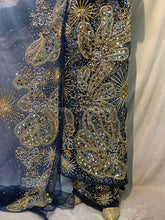 Load image into Gallery viewer, Latest New Design African Bride Wedding Net Fabric George Wrapper With Blouse - NLDG138