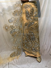 Load image into Gallery viewer, Latest New Design African Bride Wedding Net Fabric George Wrapper With Blouse - NLDG138