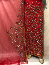 Load image into Gallery viewer, Nigerian wedding bridal wear Net Lace Designer George Wrapper Fabric with blouse - NLDG139