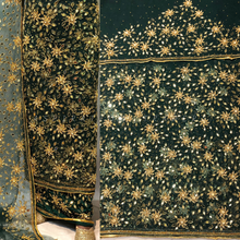 Load image into Gallery viewer, Nigerian wedding bridal wear Net Lace Designer George Wrapper Fabric with blouse - NLDG139