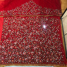 Load image into Gallery viewer, Nigerian wedding bridal wear Net Lace Designer George Wrapper Fabric with blouse - NLDG139