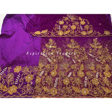 Load image into Gallery viewer, Gorgeous Nigerian Green New Wedding Net George Wrapper Set - NLDG199