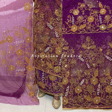 Load image into Gallery viewer, Gorgeous Nigerian Green New Wedding Net George Wrapper Set - NLDG199