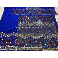 Load image into Gallery viewer, Gorgeous Fushia Pink Designer Net lace George Wrapper set - NLDG200