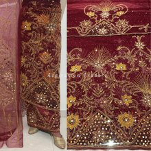 Load image into Gallery viewer, Bleak Black With Gold Mirror & Beaded Work George Wrapper Set With Blouse - NLDG235