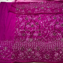 Load image into Gallery viewer, Graceful Green Heavy Crystal Stone Beaded George Wrapper Set - NLDG271