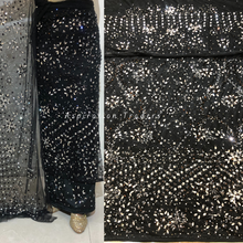 Load image into Gallery viewer, Graceful Green Heavy Crystal Stone Beaded George Wrapper Set - NLDG271