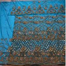 Load image into Gallery viewer, Radiant Maroon African George Wrapper with Blouse- NLDG191