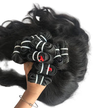 Load image into Gallery viewer, Natural Straight Hair Weft Extensions