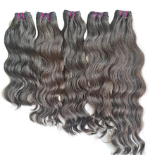 Load image into Gallery viewer, Natural Wavy Hair Weft Extensions