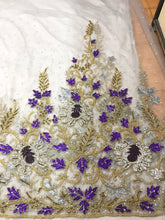 Load image into Gallery viewer, Beautiful Trending Hand Made Crystal Stone Beaded Applique - AP001