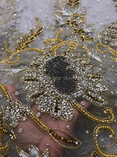 Load image into Gallery viewer, Beautiful Trending Hand Made Crystal Stone Beaded Applique - AP001