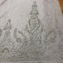 Load image into Gallery viewer, White color With All Silver Crystal stones Applique Designe - AP002