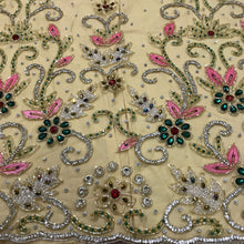 Load image into Gallery viewer, Swarovski Beads Wedding Applique Diamond Bridal sash Applique - AP004