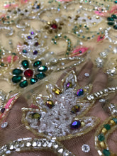 Load image into Gallery viewer, Swarovski Beads Wedding Applique Diamond Bridal sash Applique - AP004