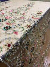 Load image into Gallery viewer, Swarovski Beads Wedding Applique Diamond Bridal sash Applique - AP004