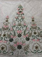 Load image into Gallery viewer, Swarovski Beads Wedding Applique Diamond Bridal sash Applique - AP004