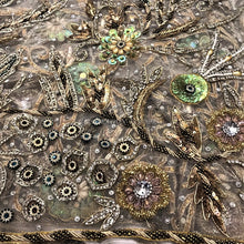 Load image into Gallery viewer, NEW Supperior Quality Stone Sequience Beads beaded NET Lace Applique Design - AP026