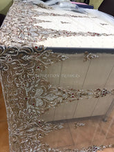 Load image into Gallery viewer, Exclusive Heavy Glass crystal Stone Sequence Beads beaded NET Lace Applique Design - AP027