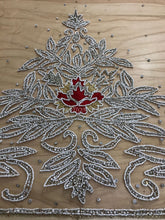 Load image into Gallery viewer, Beautiful All Silver Crystal Stone Solid Beads Heavily Beaded Border Applique - AP033