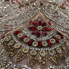 Load image into Gallery viewer, NEW Unique Exclusive  ALL Crystal stone Work  Applique Design - AP037