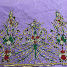 Load image into Gallery viewer, Sweet LILAC color New designer Applique Design On French Net lace fabric - AP045