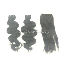 Load image into Gallery viewer, Virgin Natural Body Wave Hair Extension - 2 Bundles + 1 Closure - Aspiration Traders