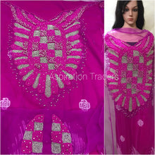 Load image into Gallery viewer, Beautifully pearl Heavily beaded Net Lace Beaded Blouse - BB050